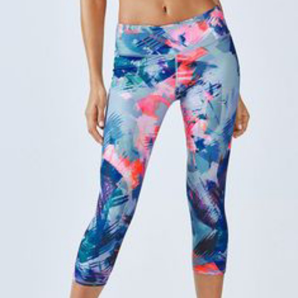 Fabletics Salar Printed Power Hold Capri